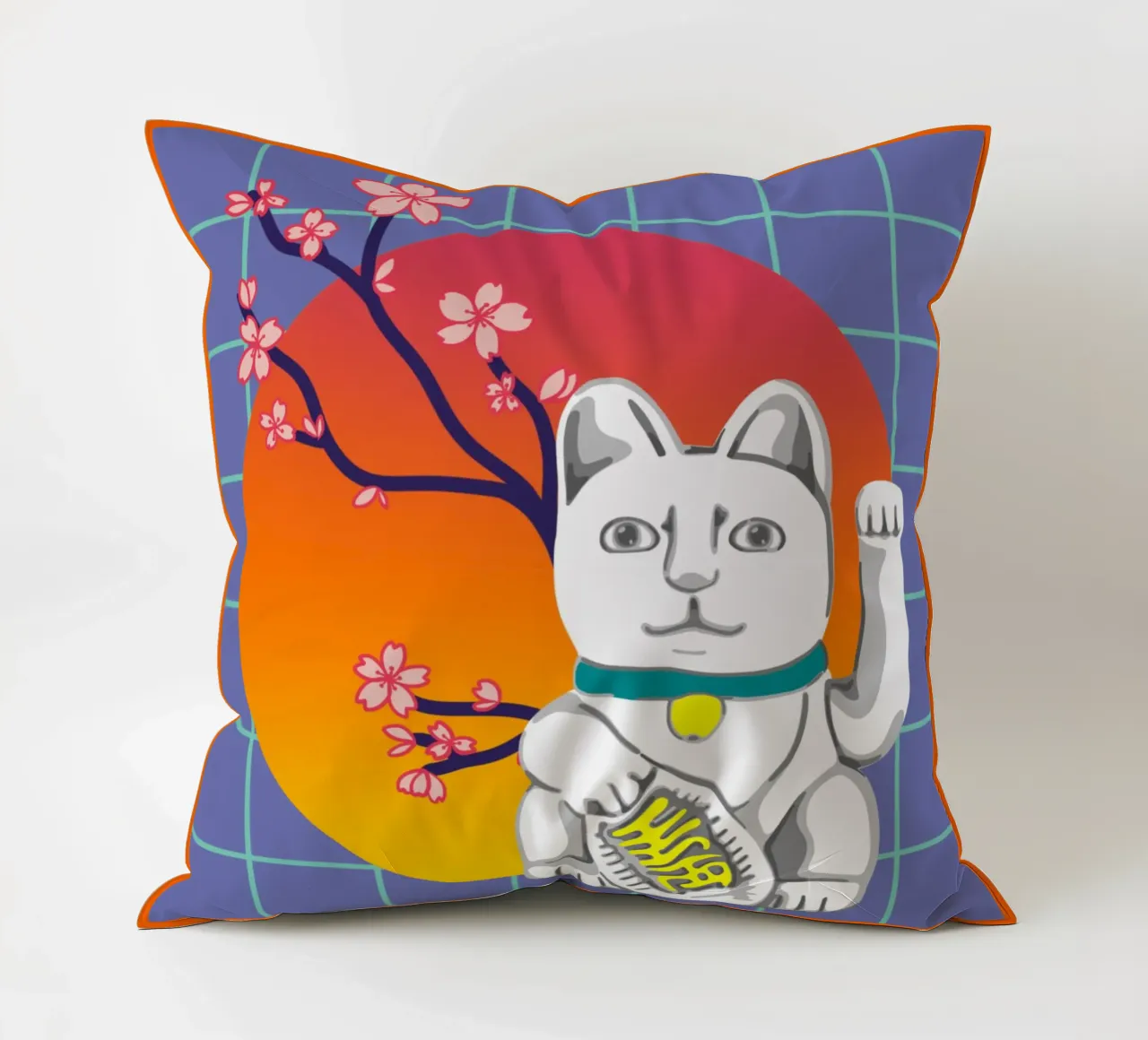 MANEKI NEKO cojín de LAUSEMIA DESIGN STUDIO