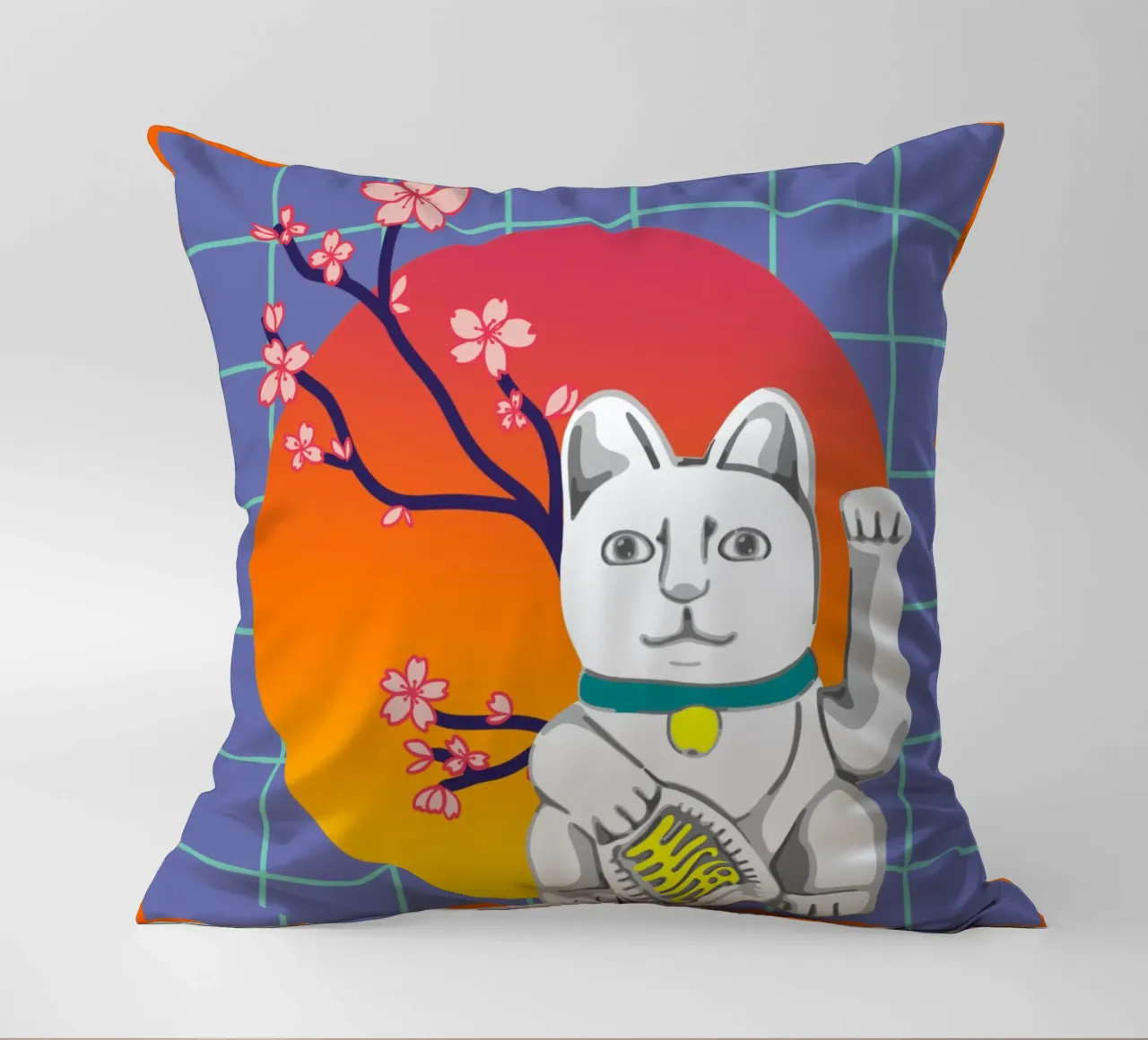 MANEKI NEKO cuscino da LAUSEMIA DESIGN STUDIO
