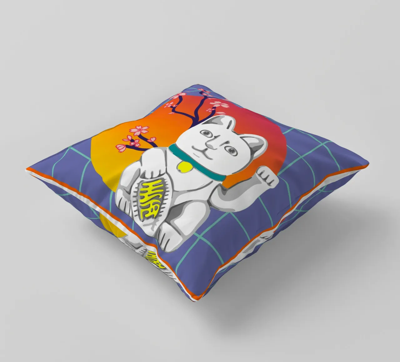 MANEKI NEKO cuscino da LAUSEMIA DESIGN STUDIO