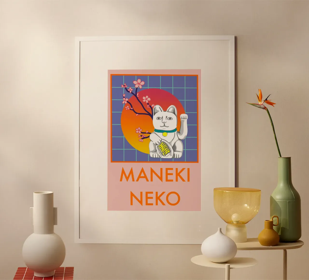 MANEKI NEKO poster da LAUSEMIA DESIGN STUDIO