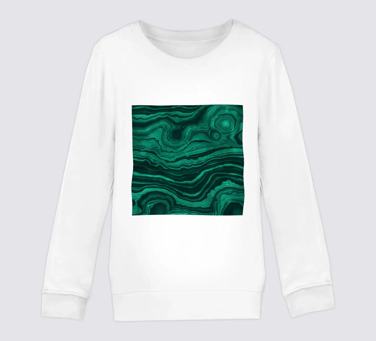 Texture malachite 01 felpa bambino da Gemstone Textures