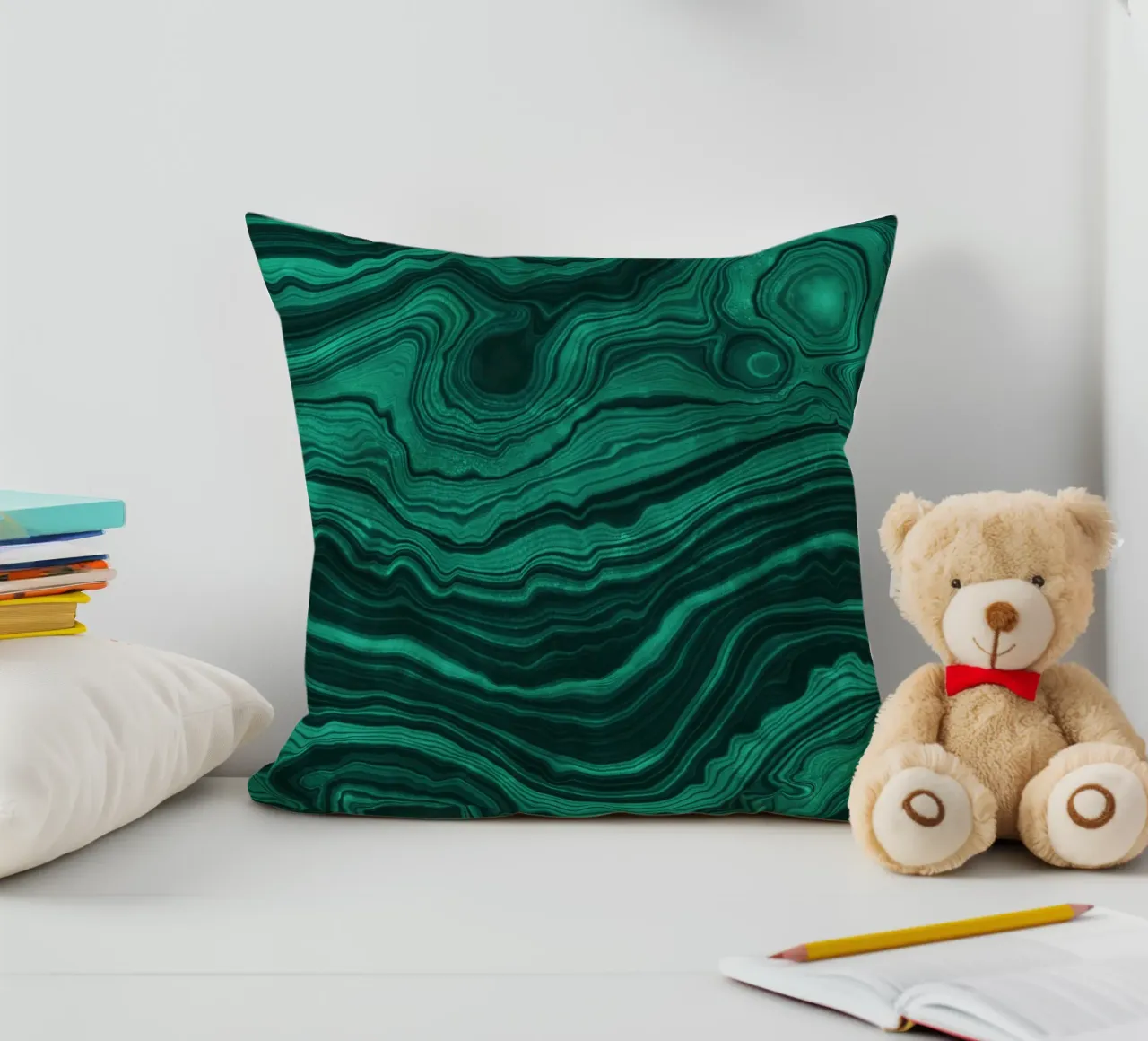 Texture malachite 01 cuscino da Gemstone Textures