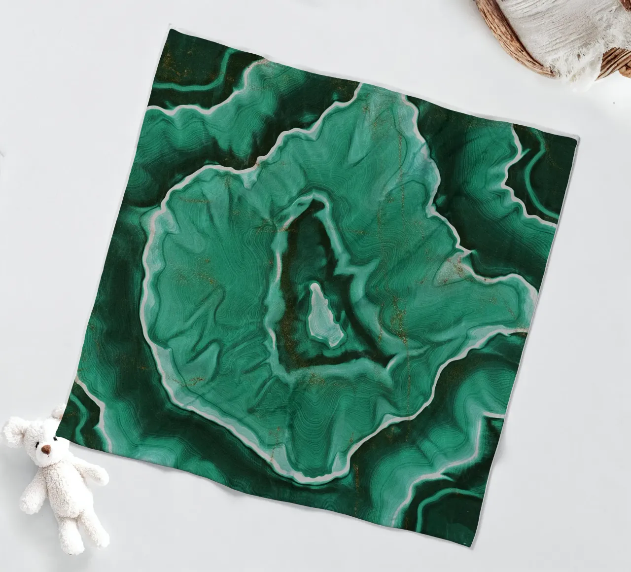 Texture malachite 02 coperta in pile da Gemstone Textures