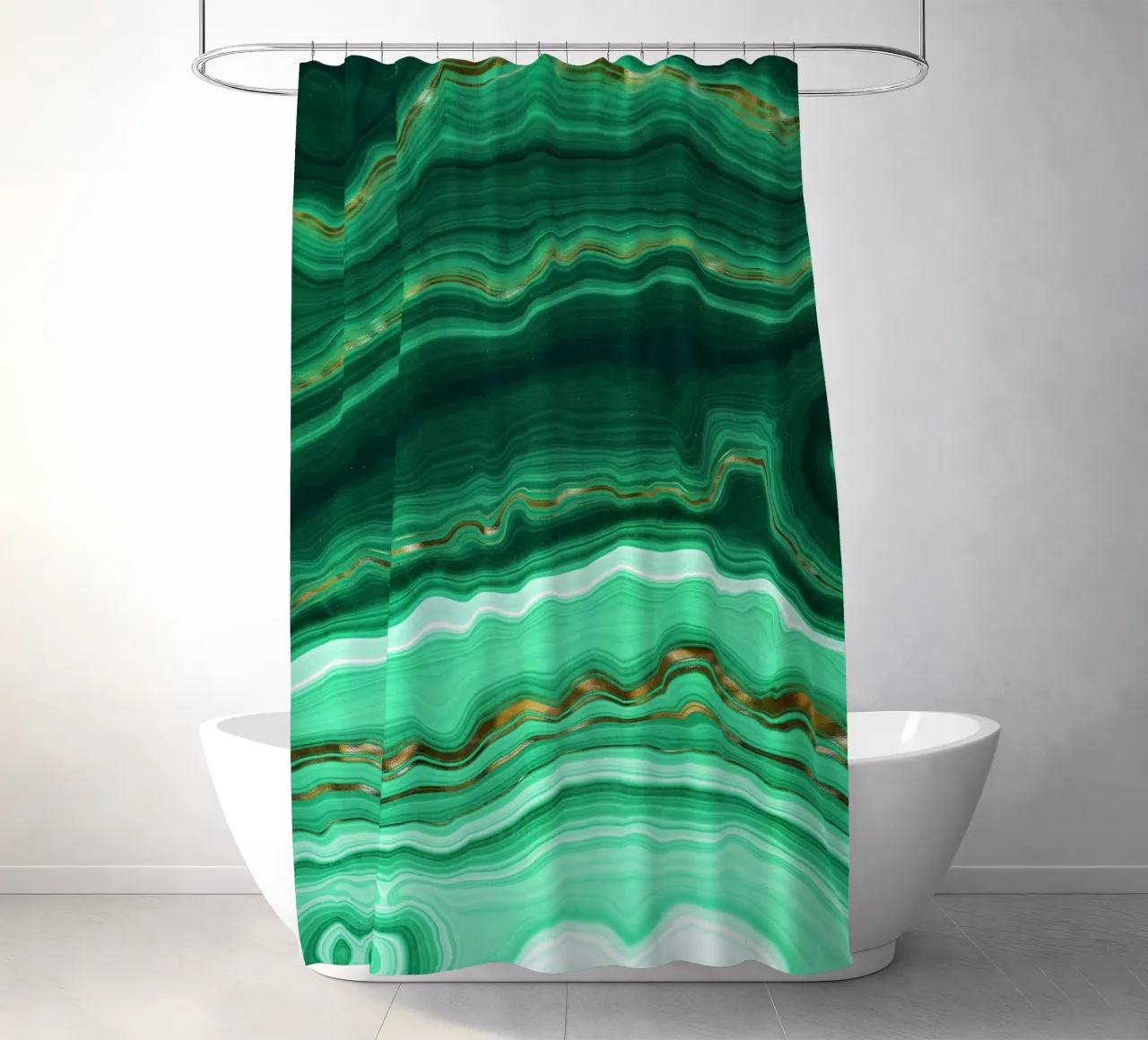 Texture malachite 03 tenda da doccia da Gemstone Textures