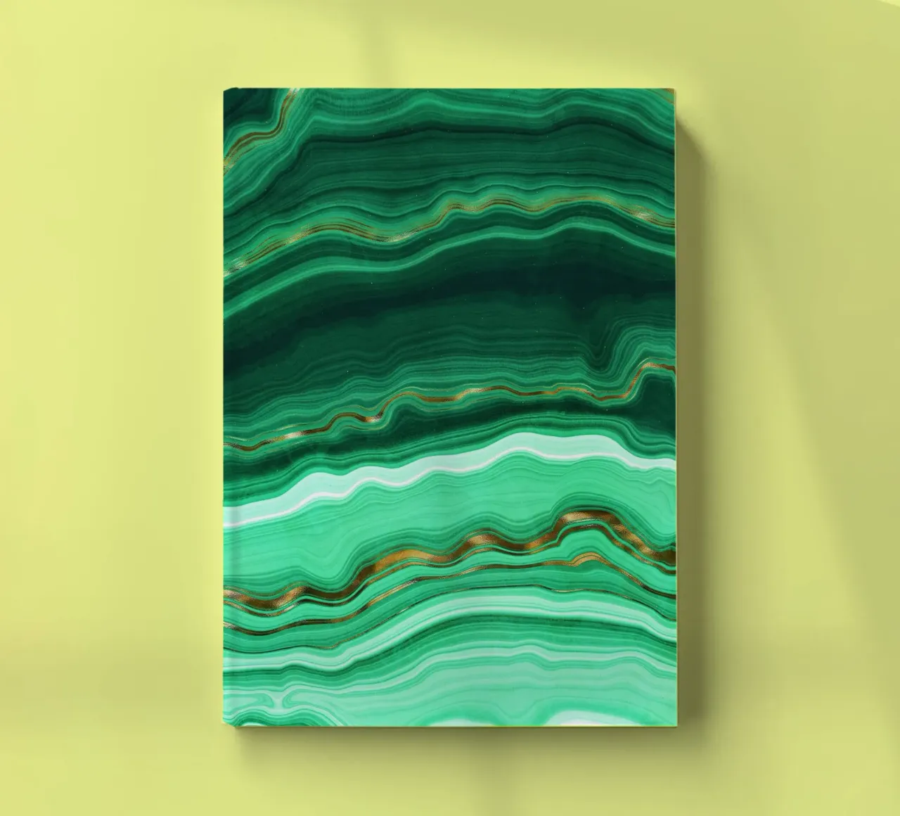 Malachite Texture 03 notebook by Gemstone Textures