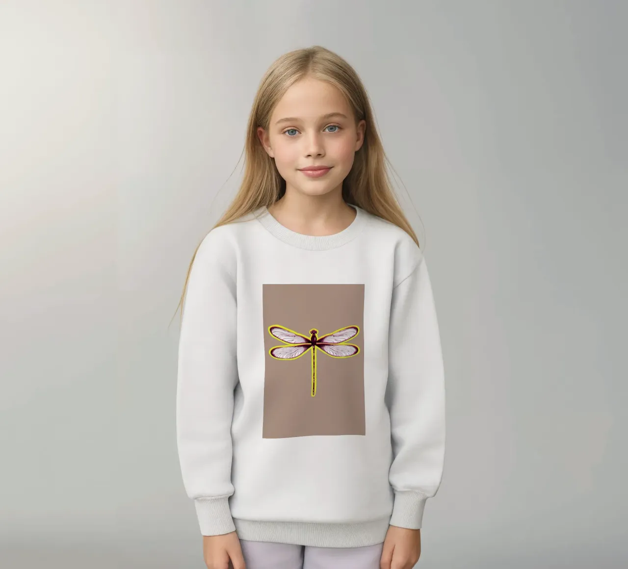 BLURRED DRAGONFLY felpa bambino da LAUSEMIA DESIGN STUDIO