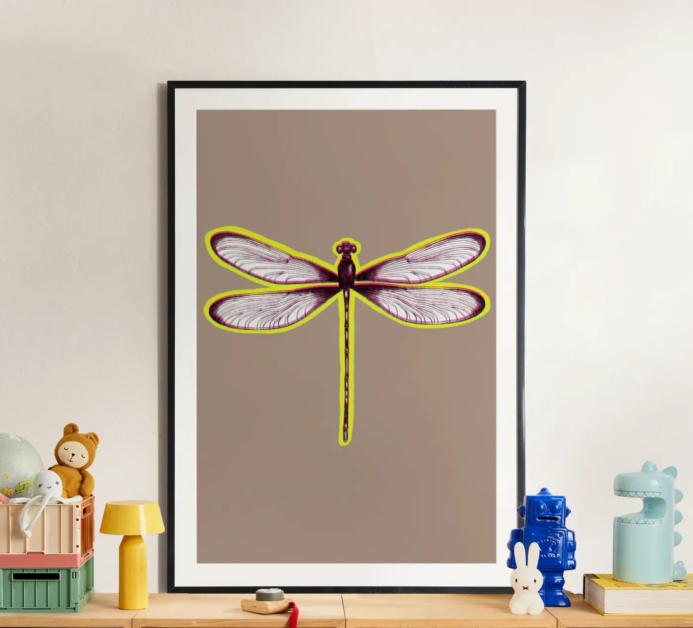 BLURRED DRAGONFLY poster by LAUSEMIA DESIGN STUDIO