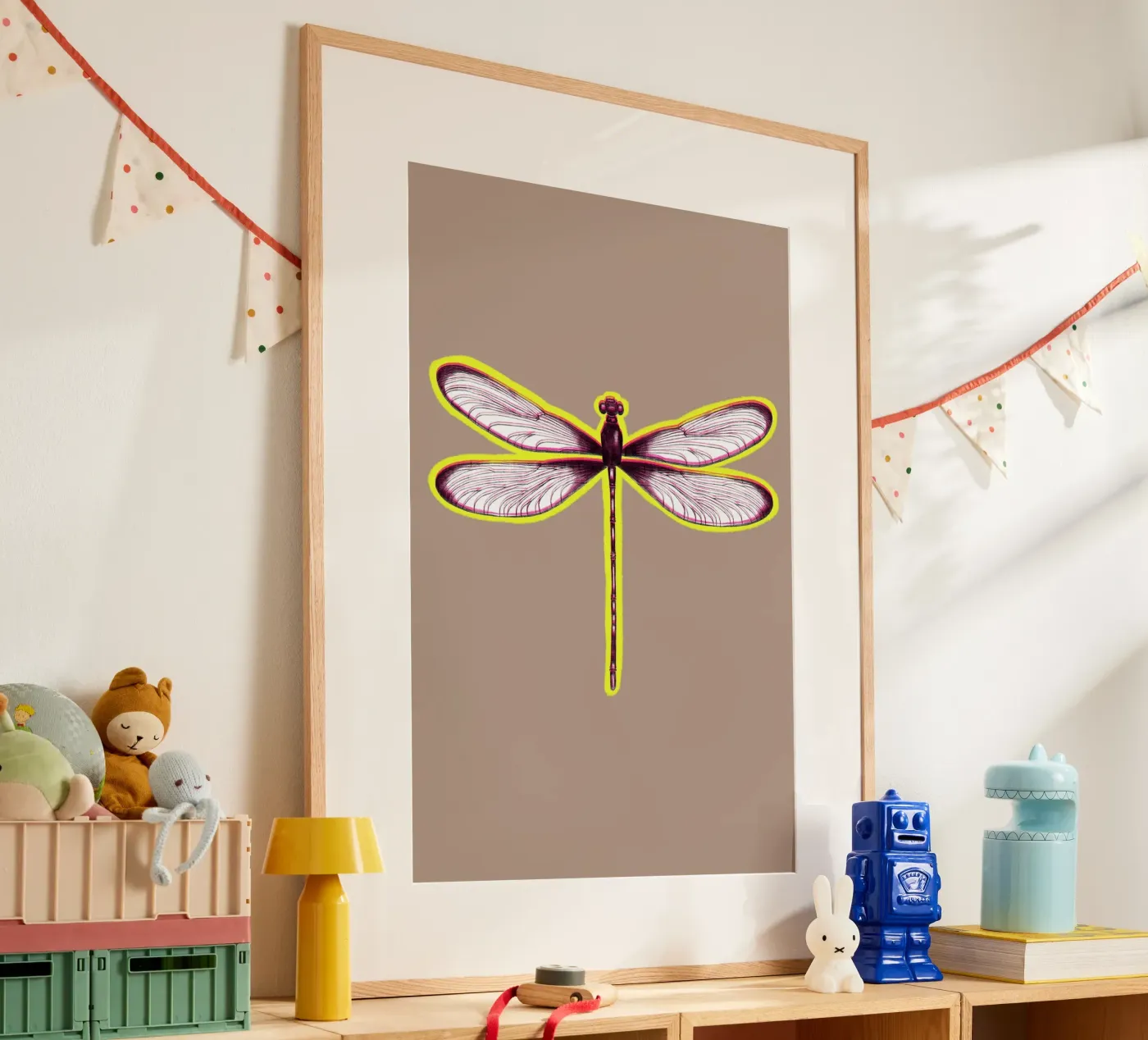 BLURRED DRAGONFLY poster by LAUSEMIA DESIGN STUDIO