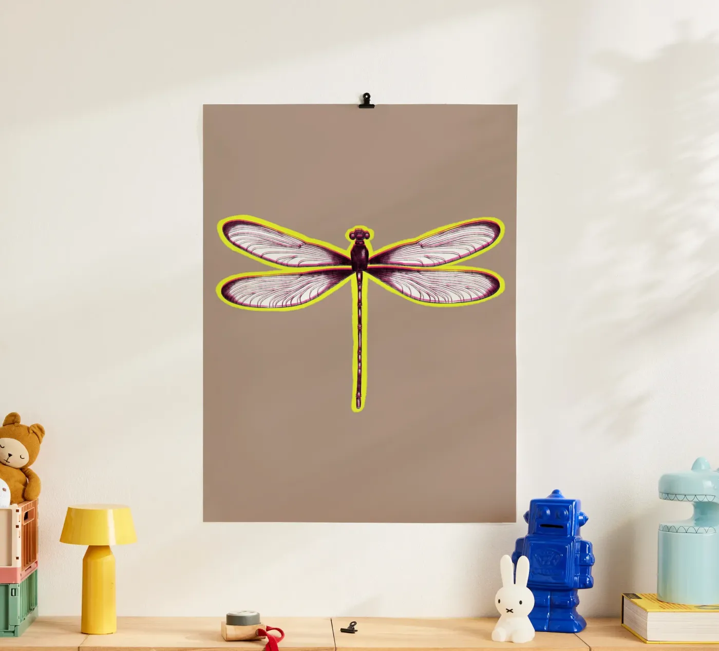 BLURRED DRAGONFLY poster by LAUSEMIA DESIGN STUDIO