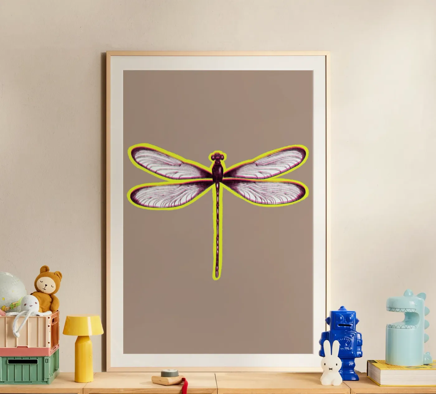 BLURRED DRAGONFLY poster by LAUSEMIA DESIGN STUDIO