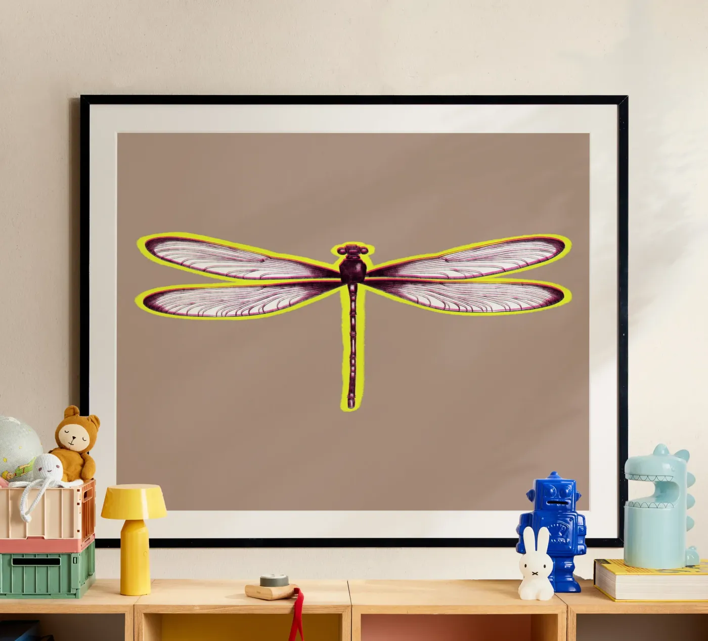BLURRED DRAGONFLY poster by LAUSEMIA DESIGN STUDIO