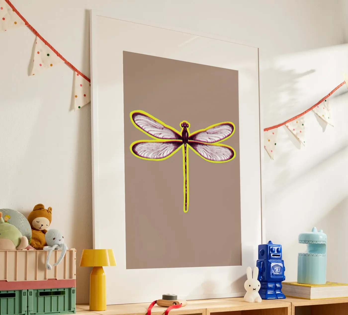 BLURRED DRAGONFLY poster by LAUSEMIA DESIGN STUDIO
