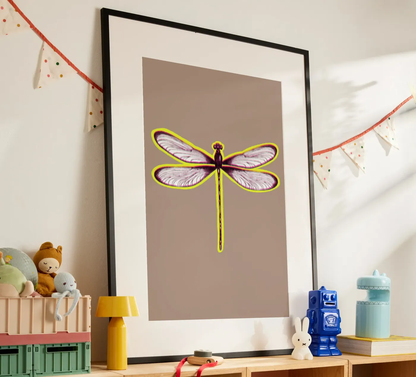 BLURRED DRAGONFLY poster by LAUSEMIA DESIGN STUDIO