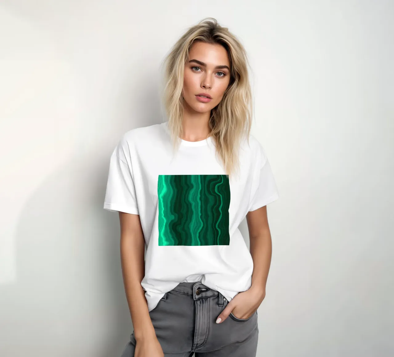 Texture malachite 04 t-shirt da Gemstone Textures
