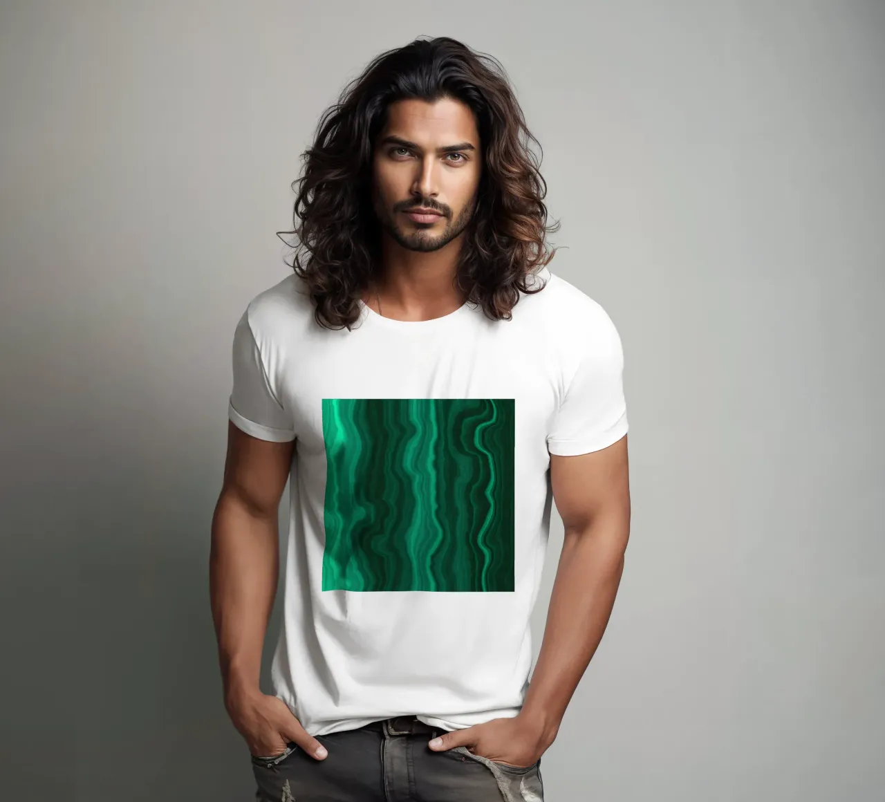 Texture malachite 04 t-shirt da Gemstone Textures