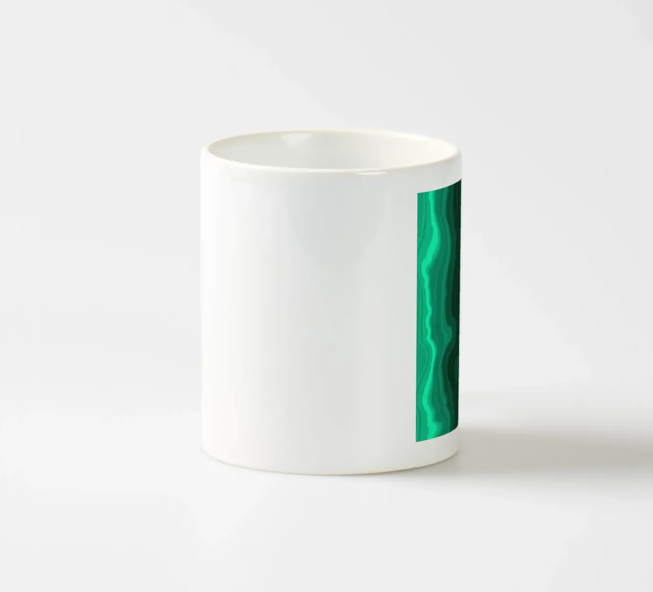 Malachit Textur 04 Keramik Tasse von Gemstone Textures
