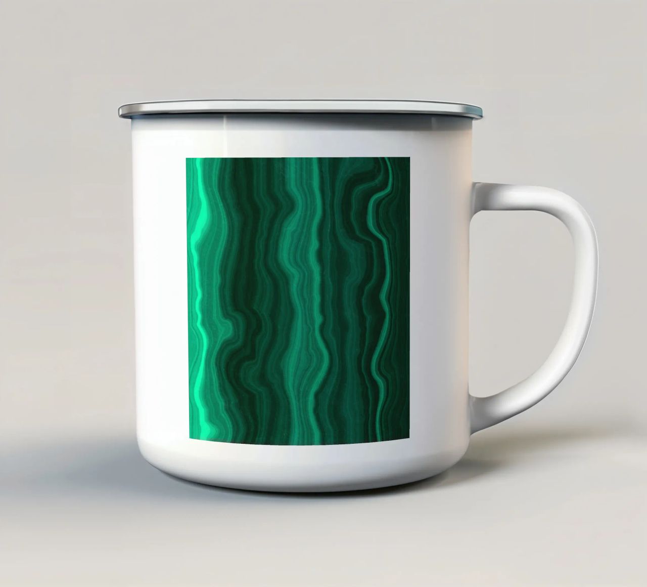 Texture malachite 04 tazza in smalto da Gemstone Textures