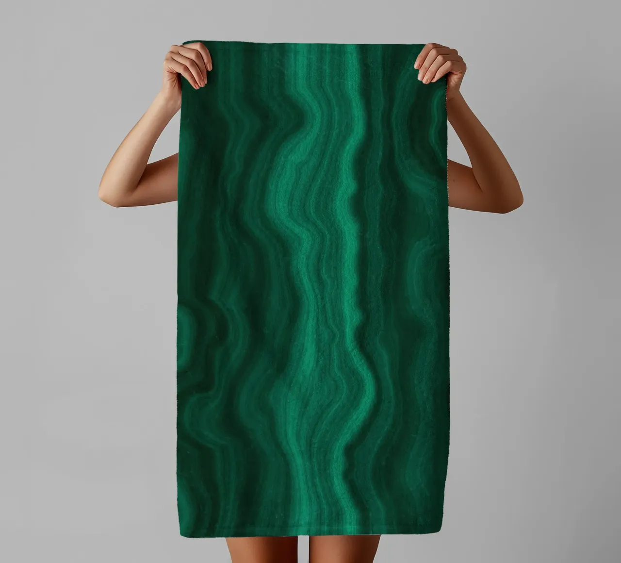 Texture malachite 04 asciugamano da bagno da Gemstone Textures