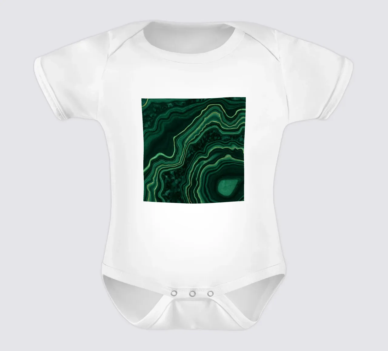 Texture malachite 05 body neonato maniche corte da Gemstone Textures