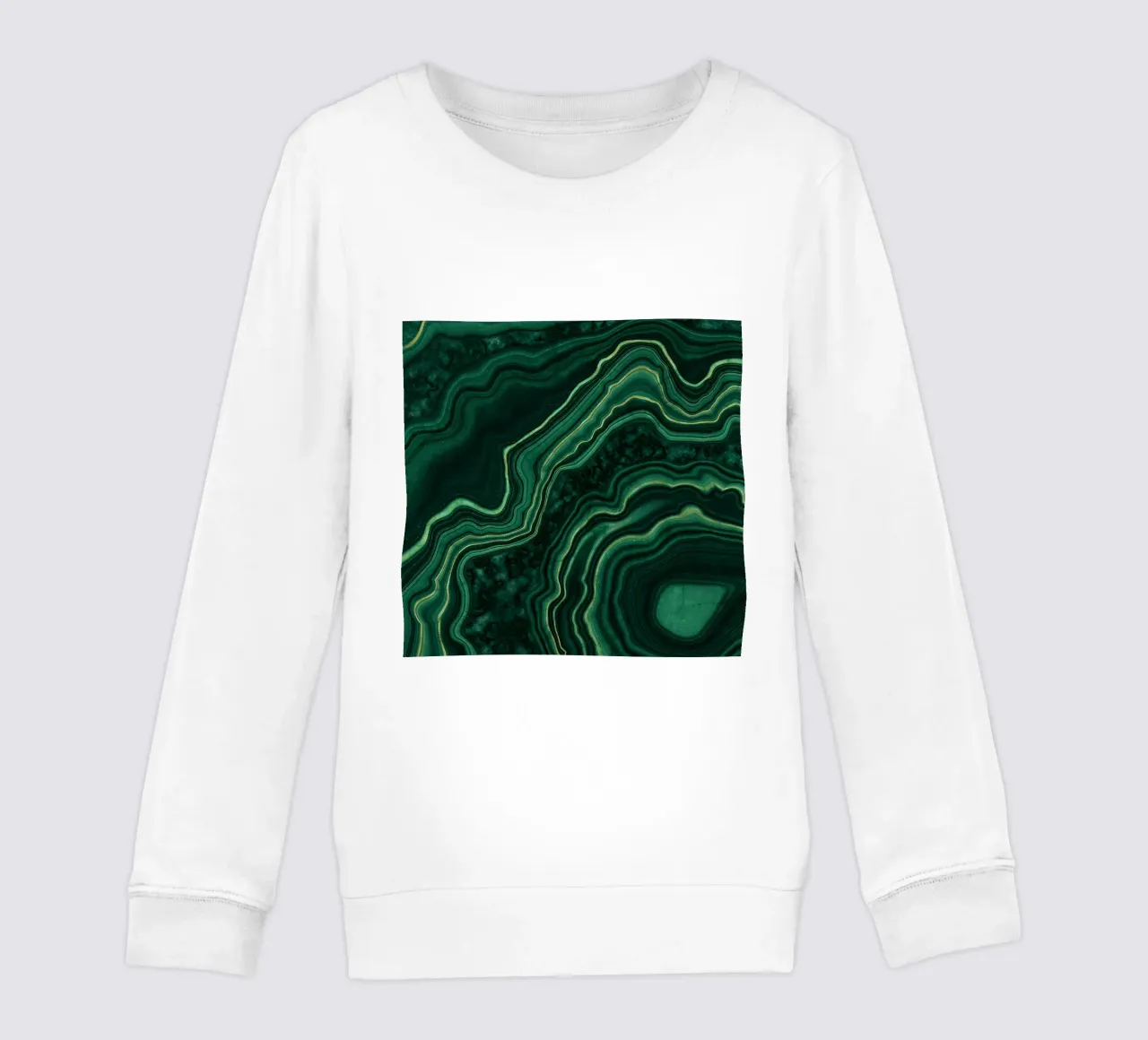 Texture malachite 05 felpa bambino da Gemstone Textures