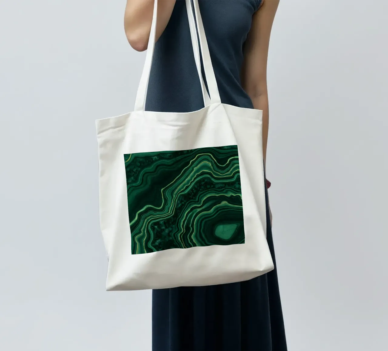 Texture malachite 05 borsa in juta da Gemstone Textures