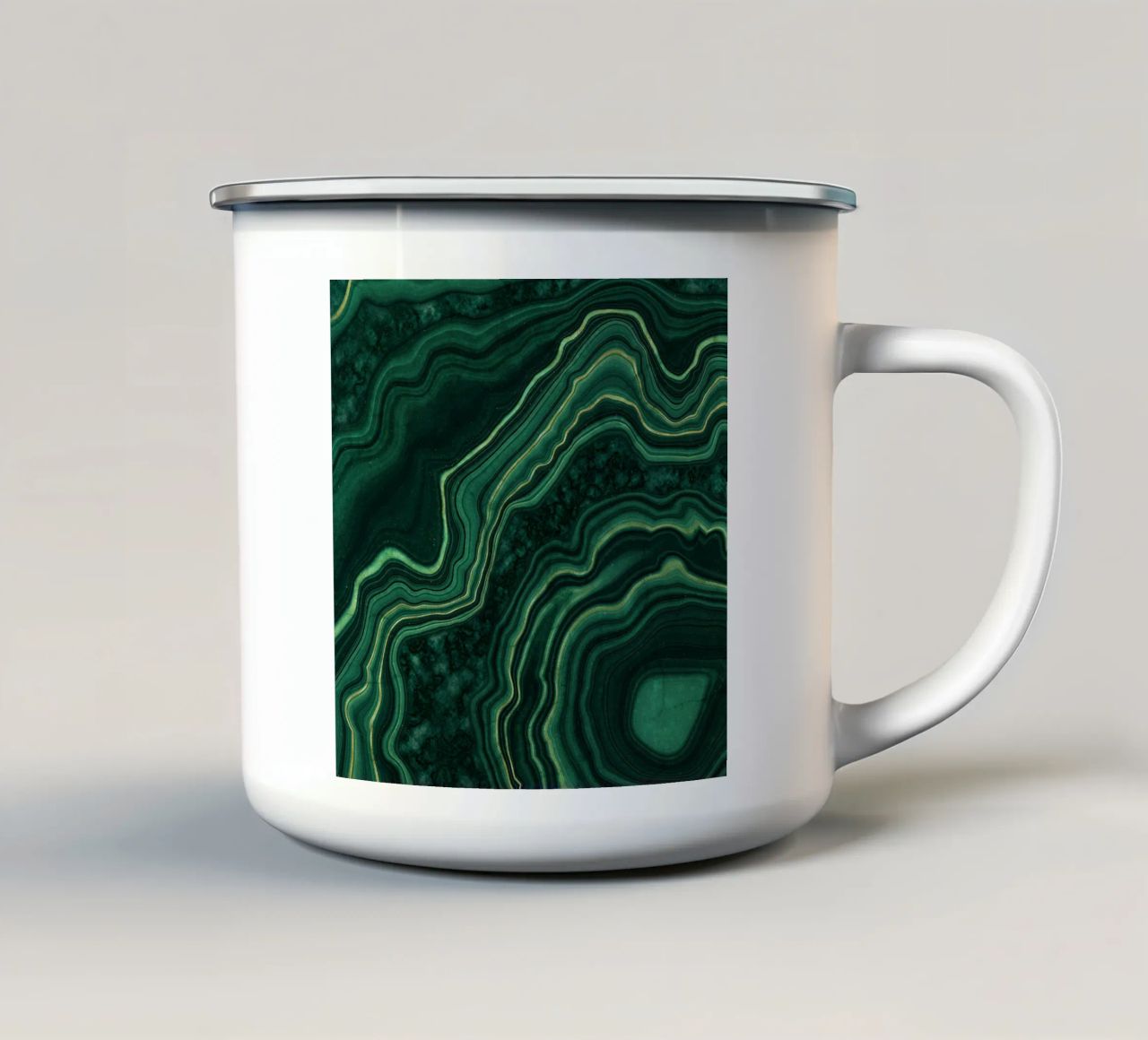 Texture malachite 05 tazza in smalto da Gemstone Textures