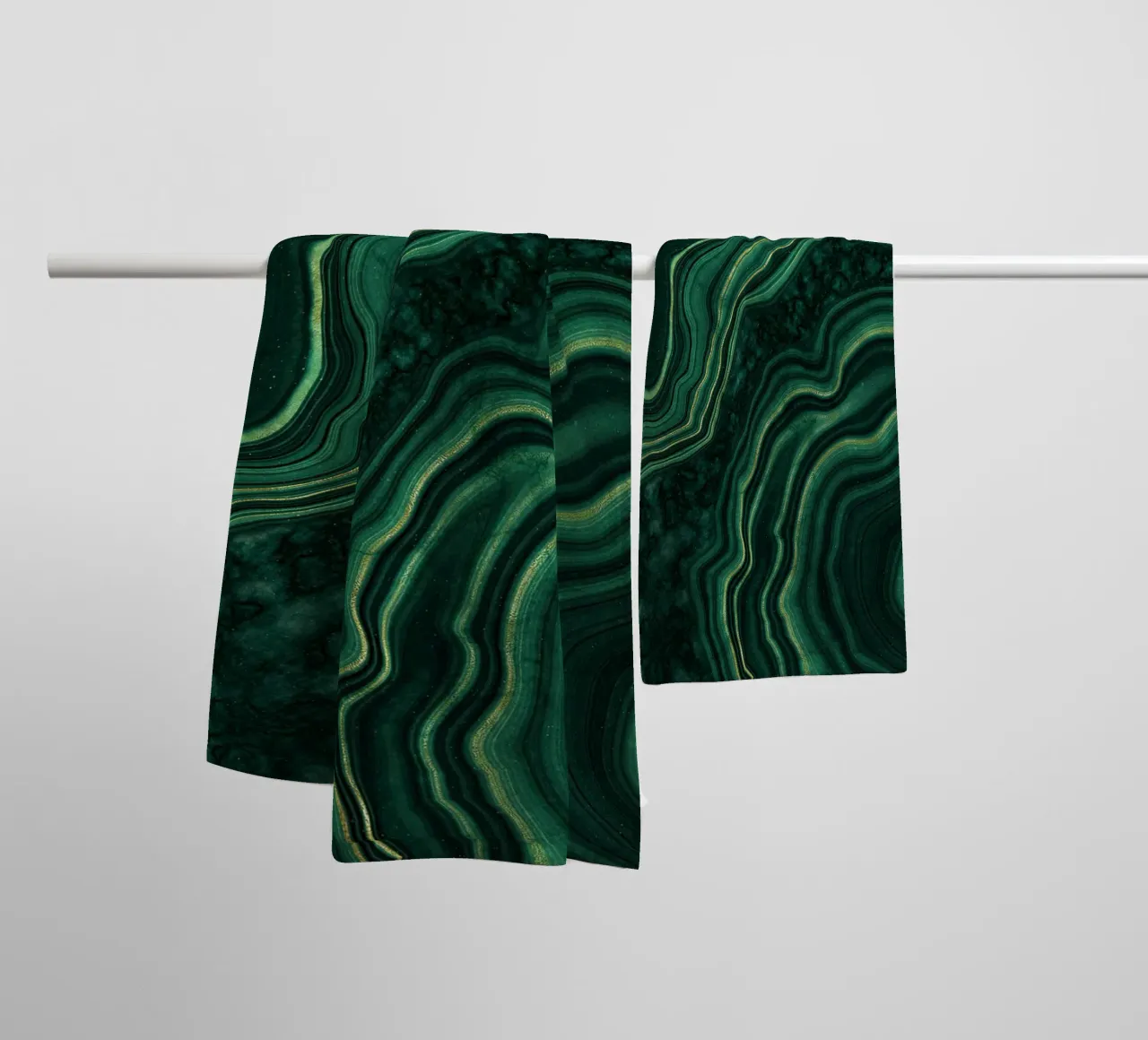 Texture malachite 05 asciugamano da bagno da Gemstone Textures