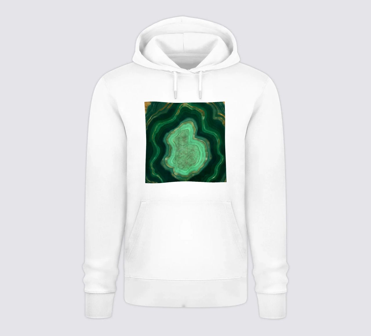 Texture malachite 06 felpa con cappuccio da Gemstone Textures