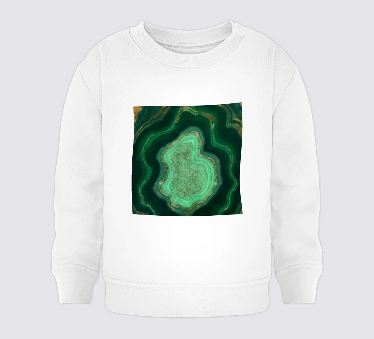 Texture malachite 06 felpa neonato da Gemstone Textures