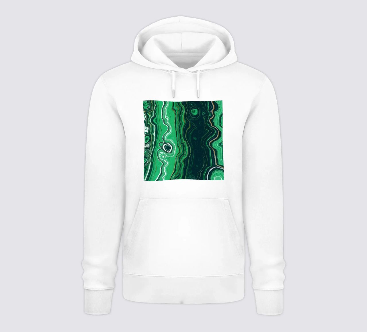Texture malachite 07 felpa con cappuccio da Gemstone Textures