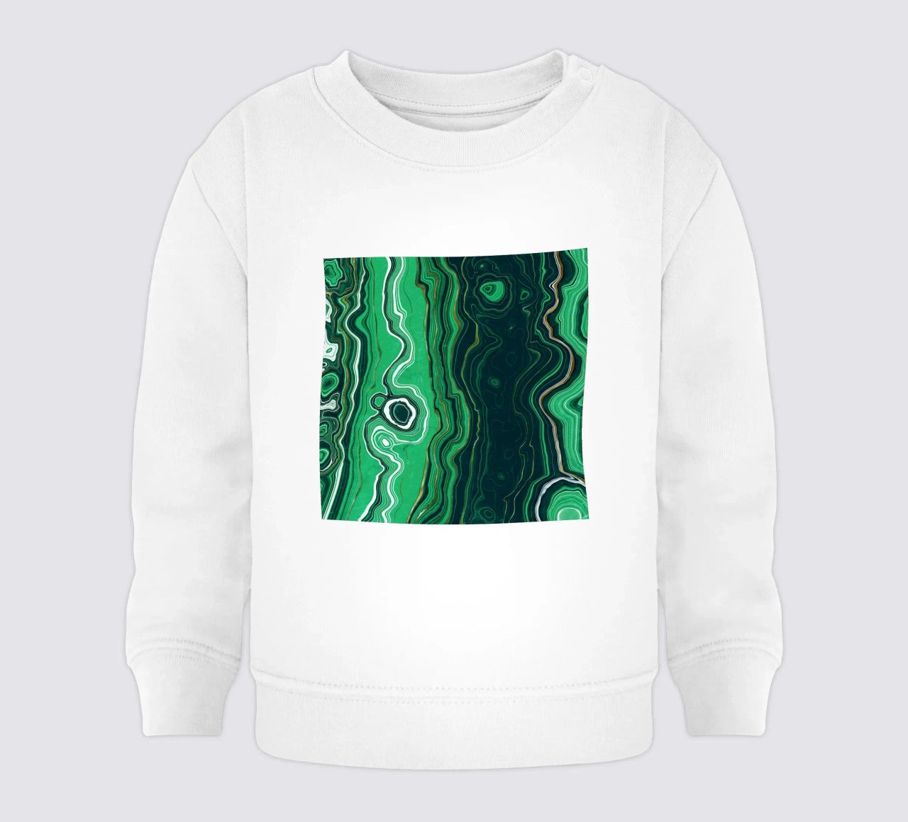 Texture malachite 07 felpa neonato da Gemstone Textures