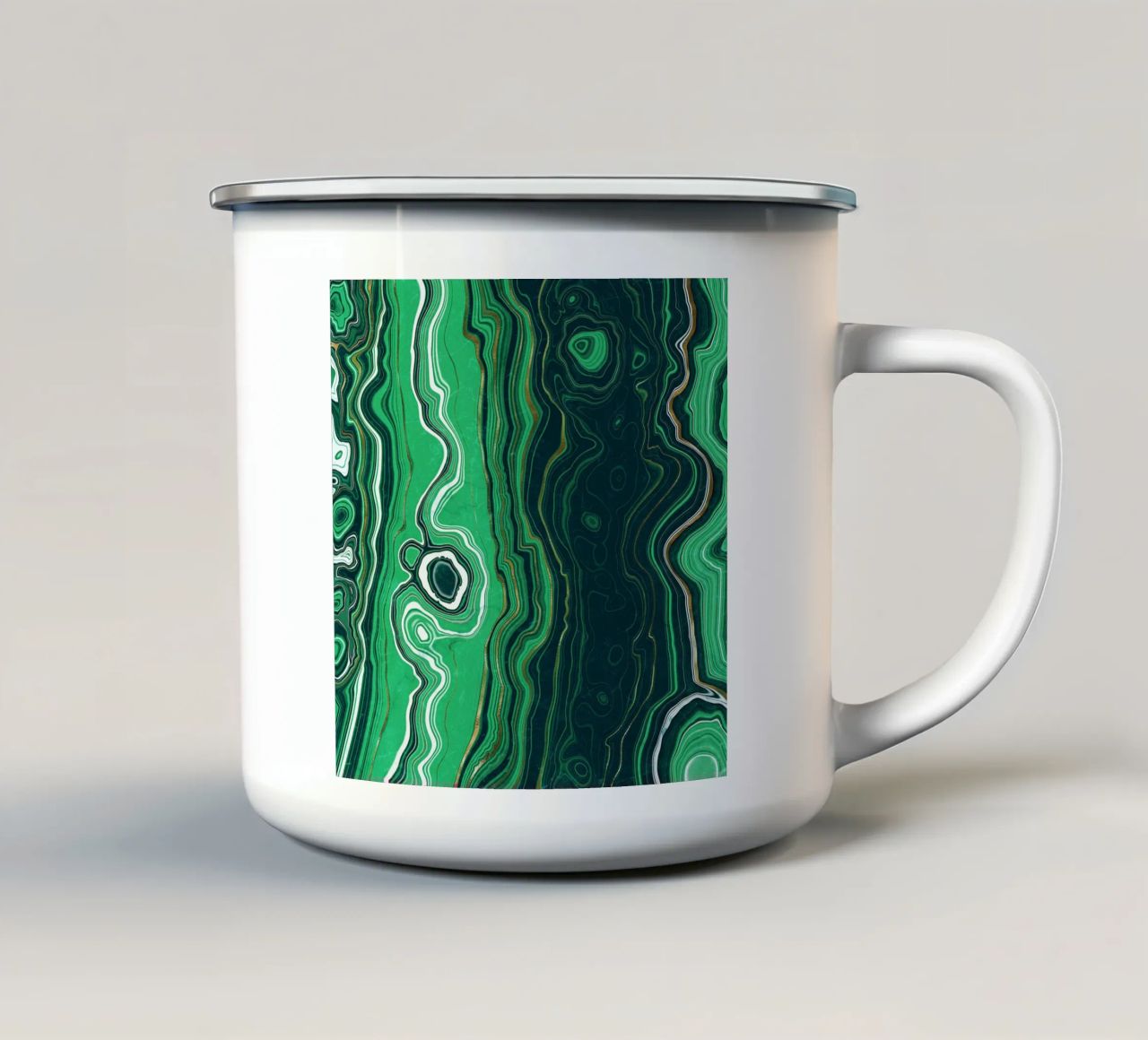 Texture malachite 07 tazza in smalto da Gemstone Textures