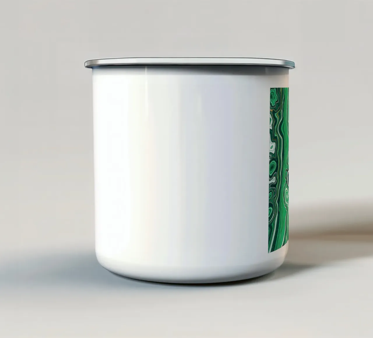 Malachite Texture 07 enamel mug by Gemstone Textures