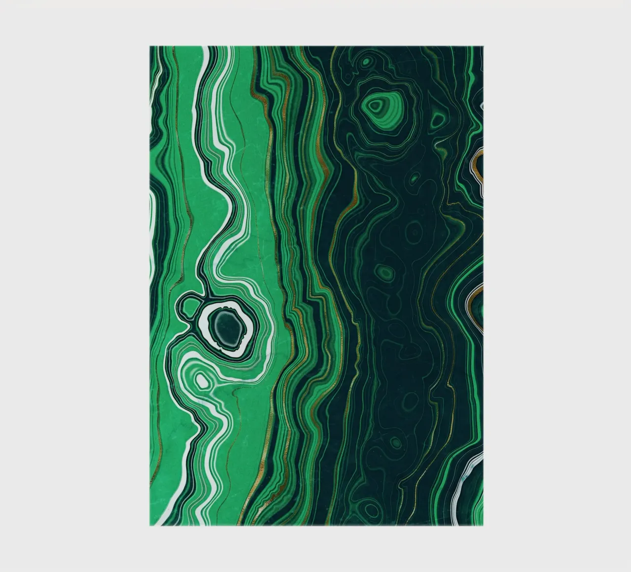 Malachite Texture 07 notebook by Gemstone Textures