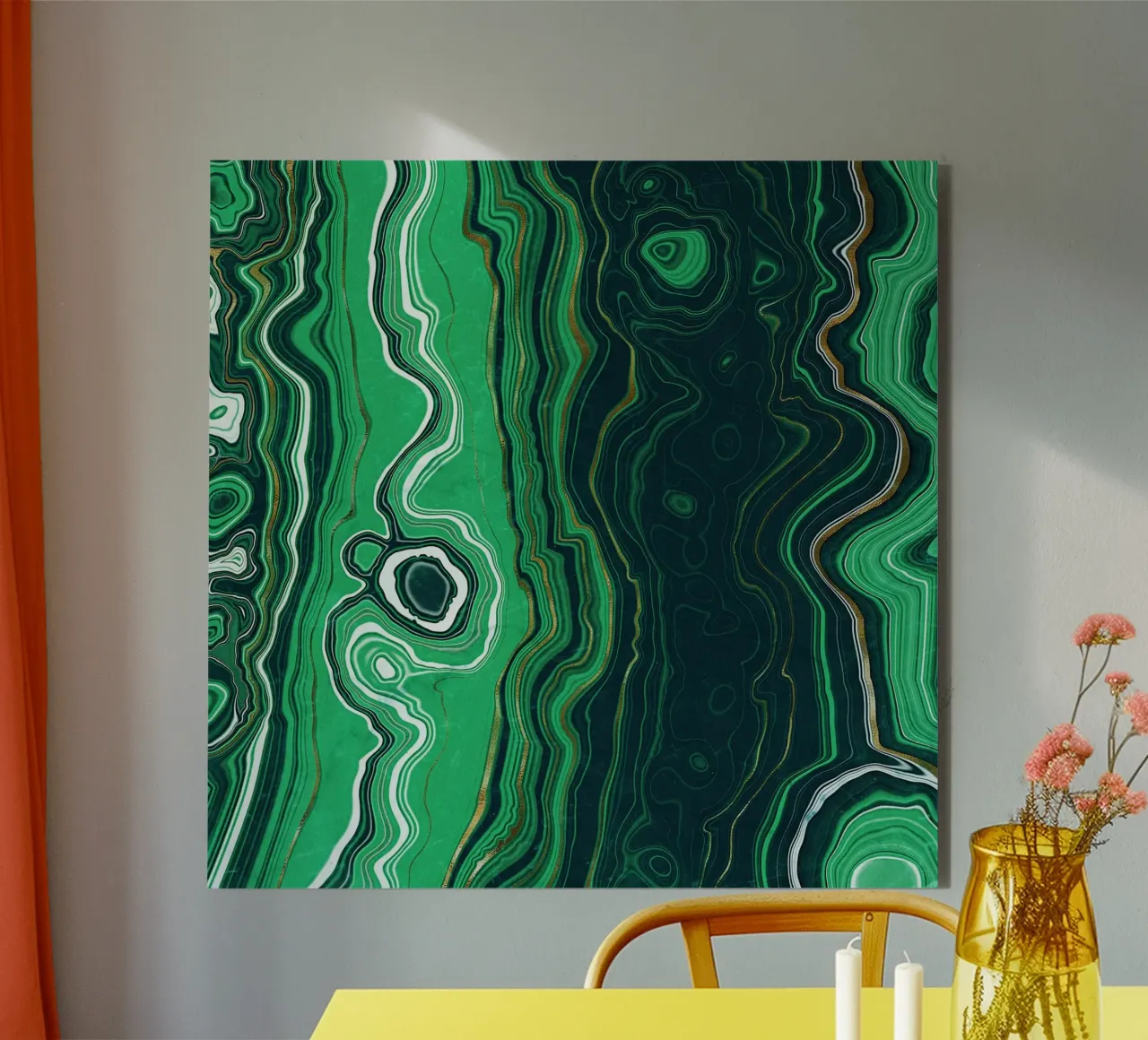 Texture malachite 07 alluminio dibond da Gemstone Textures