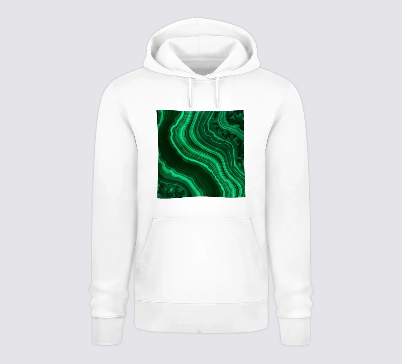 Texture malachite 08 felpa con cappuccio da Gemstone Textures