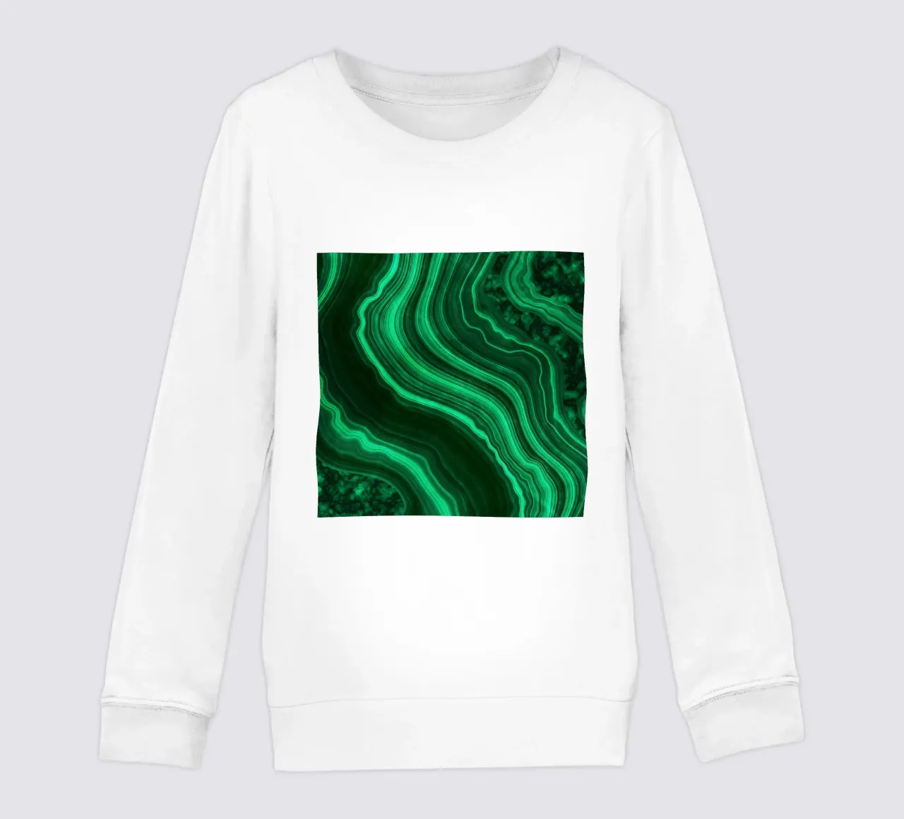 Texture malachite 08 felpa bambino da Gemstone Textures