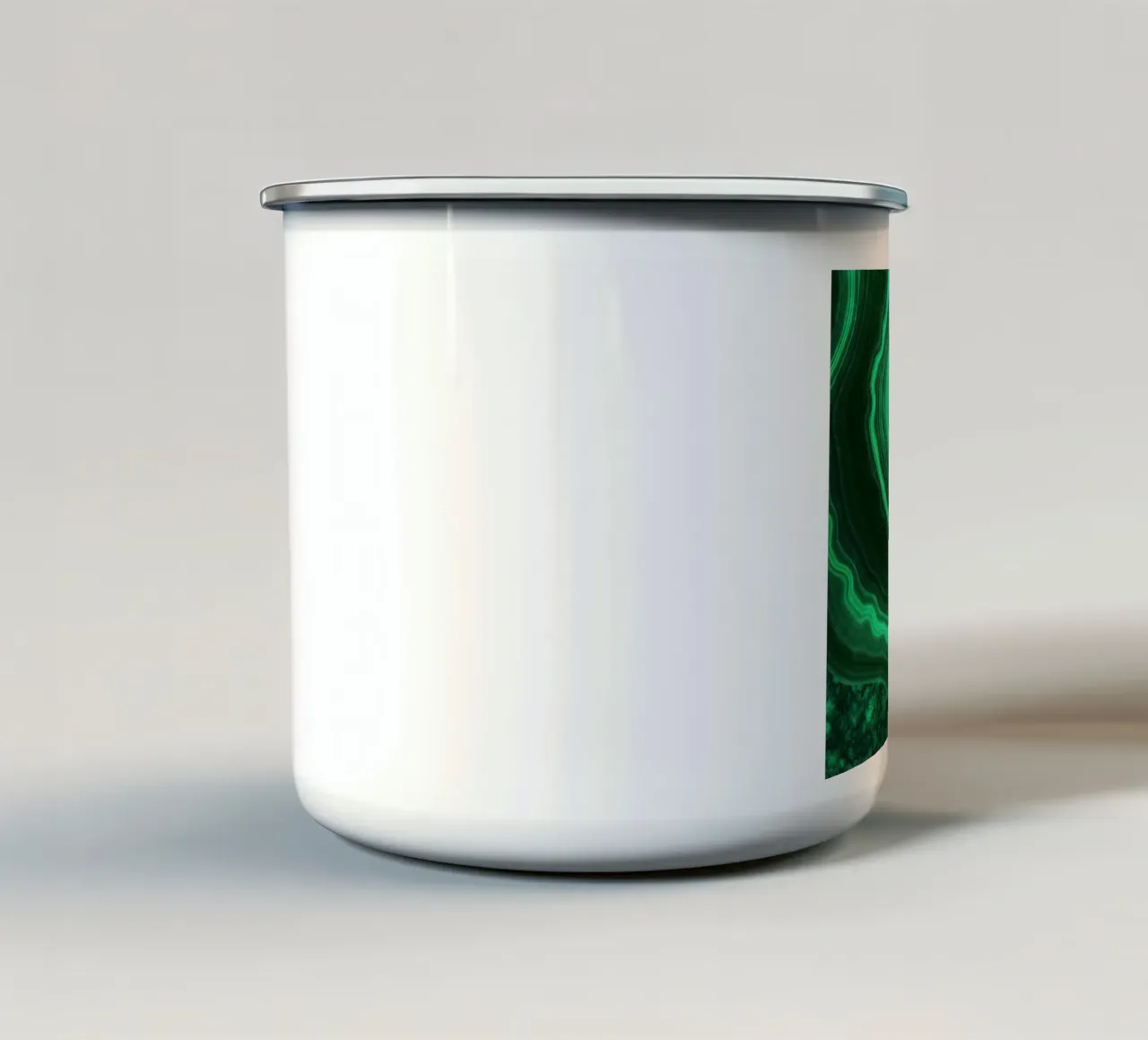 Malachite Texture 08 enamel mug by Gemstone Textures