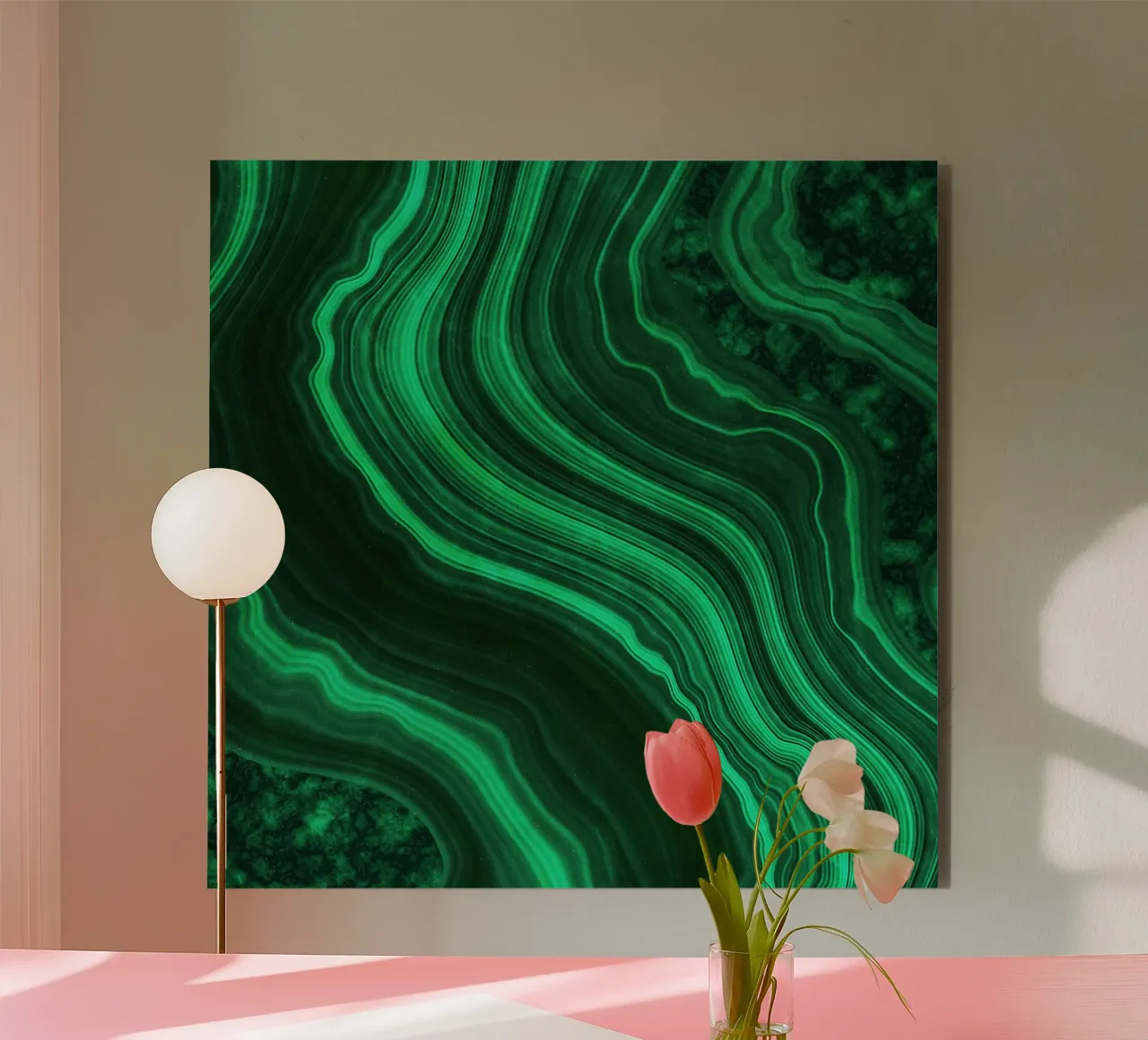 Texture malachite 08 alluminio dibond da Gemstone Textures