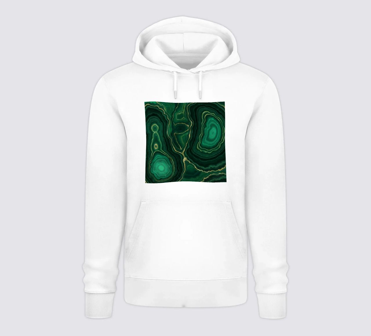 Texture malachite 09 felpa con cappuccio da Gemstone Textures