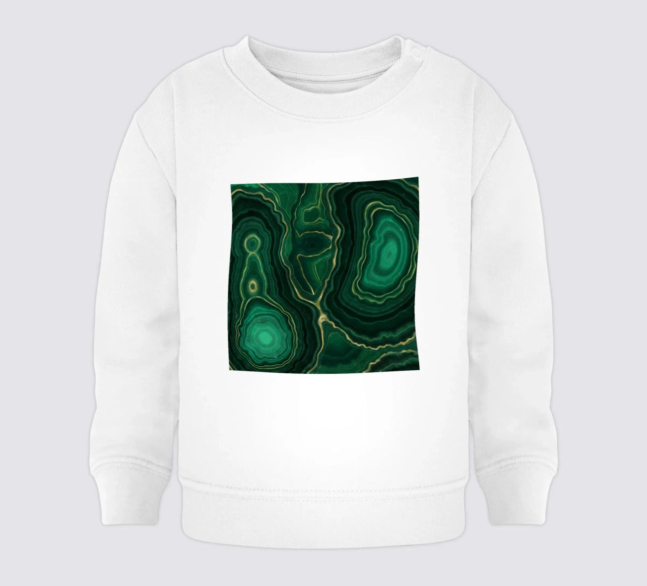 Texture malachite 09 felpa neonato da Gemstone Textures