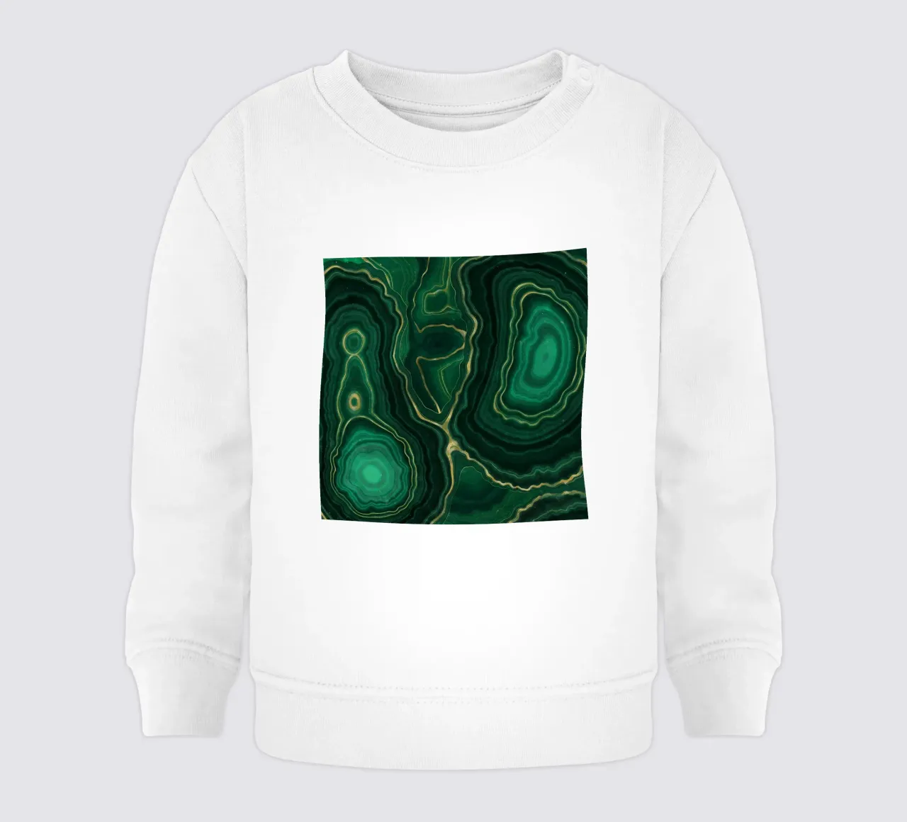 Malachiet textuur 09 baby sweatshirt van Gemstone Textures