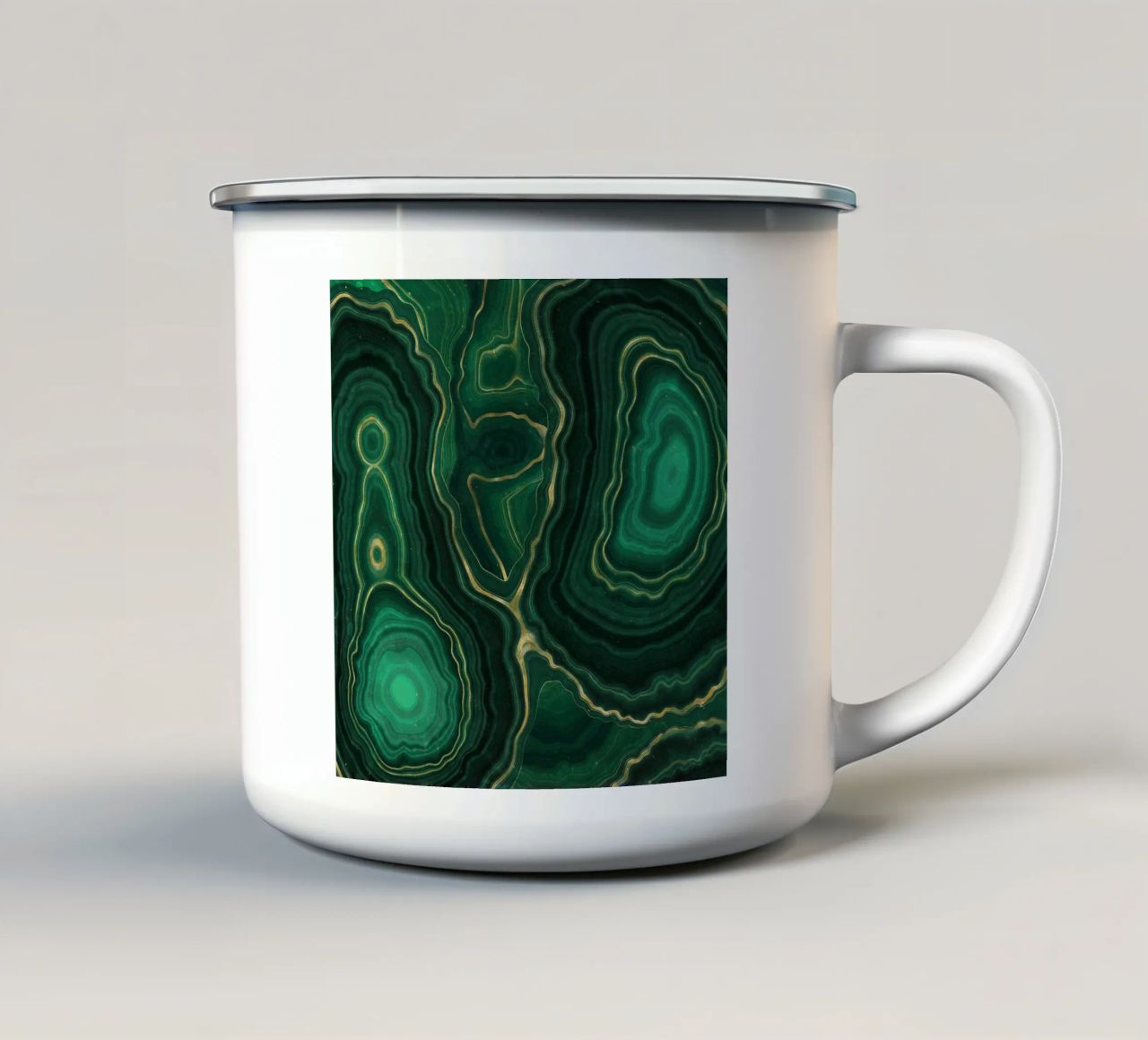 Texture malachite 09 tazza in smalto da Gemstone Textures