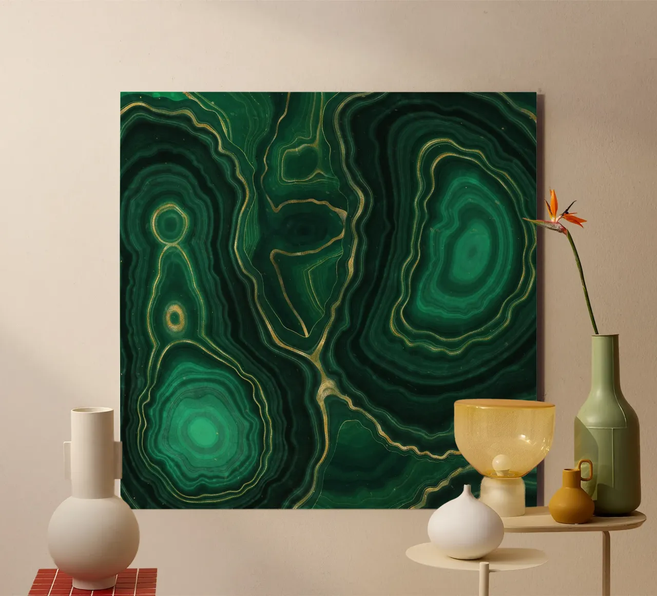 Texture malachite 09 alluminio dibond da Gemstone Textures