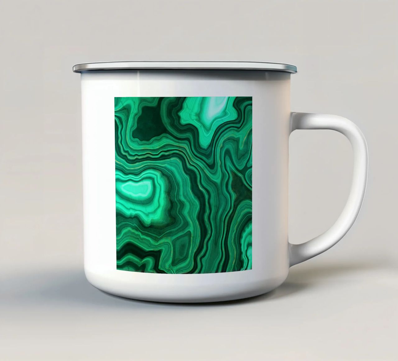 Texture malachite 10 tazza in smalto da Gemstone Textures