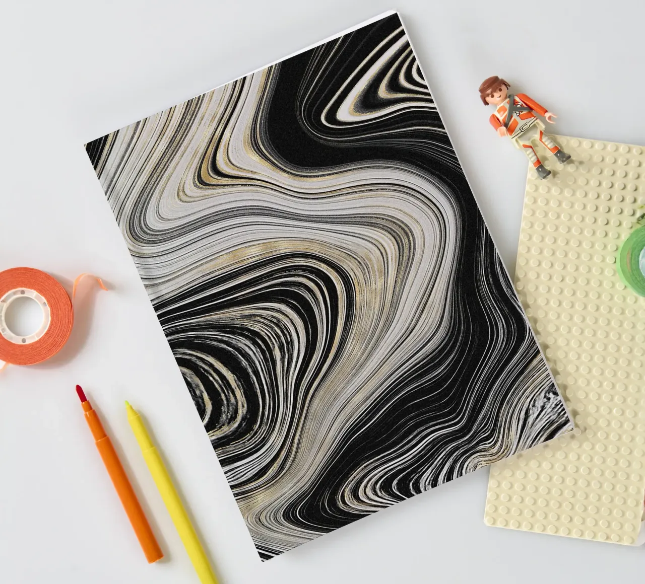 Agate Texture 01 notebook by Gemstone Textures