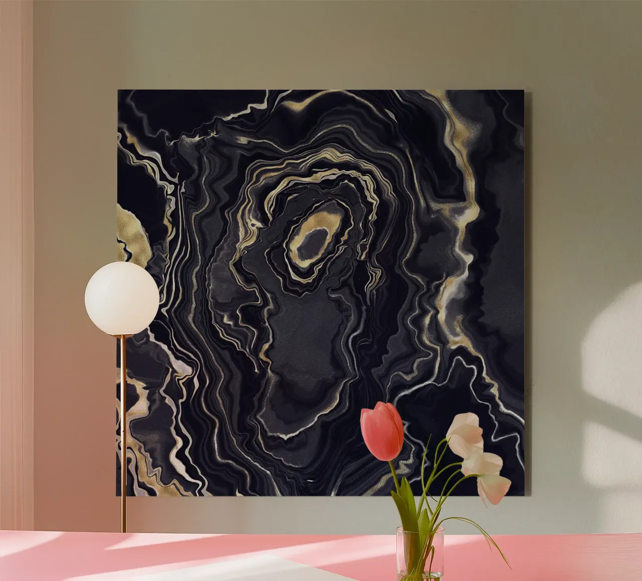 Agate Texture 04 alu-dibond by Gemstone Textures