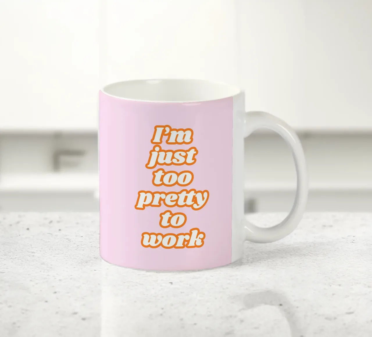 Ich bin einfach zu hübsch, um zu arbeiten Keramik Tasse von Coquette Club
