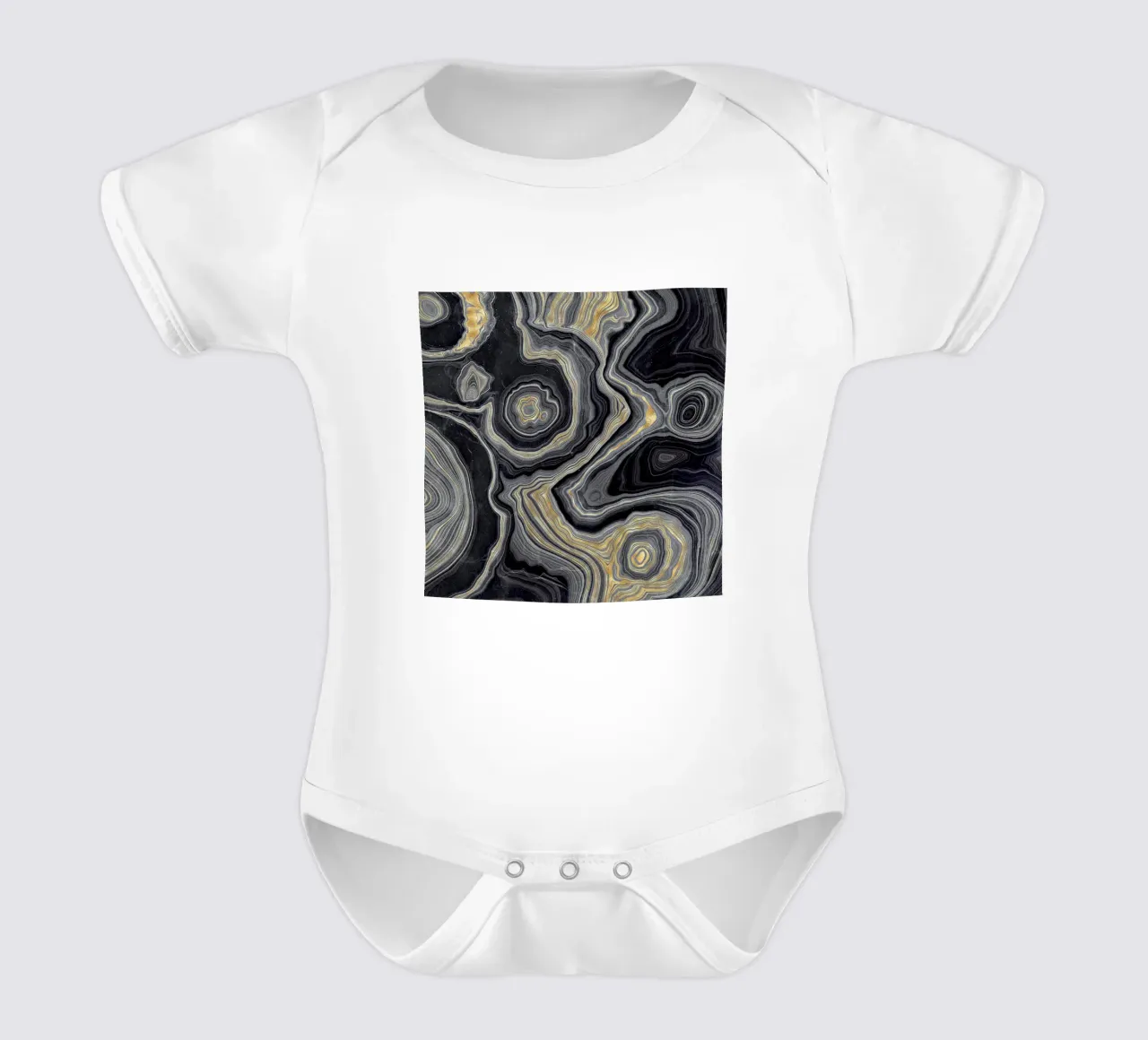 Texture agata 05 body neonato maniche corte da Gemstone Textures