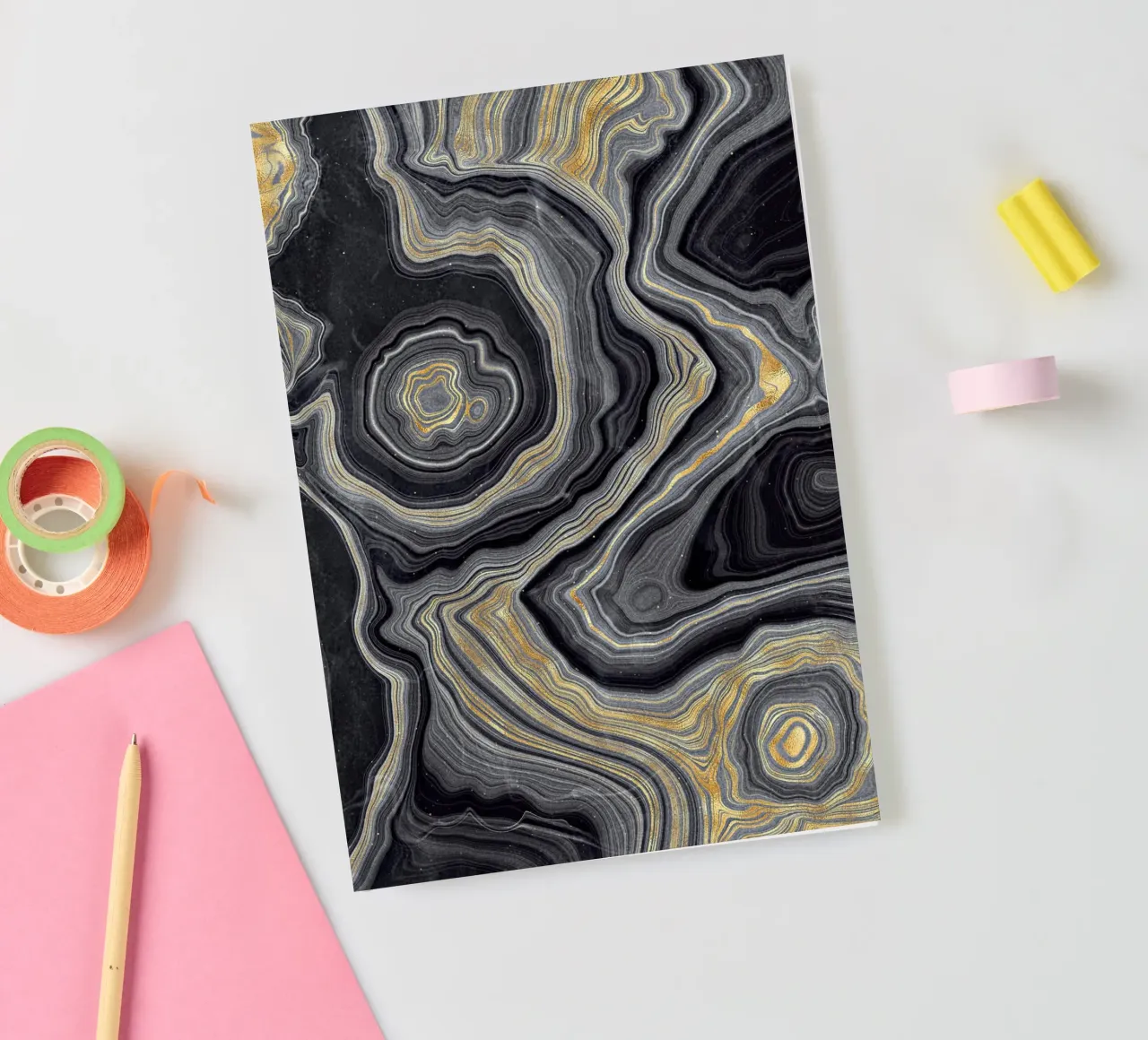 Agate Texture 05 notebook by Gemstone Textures